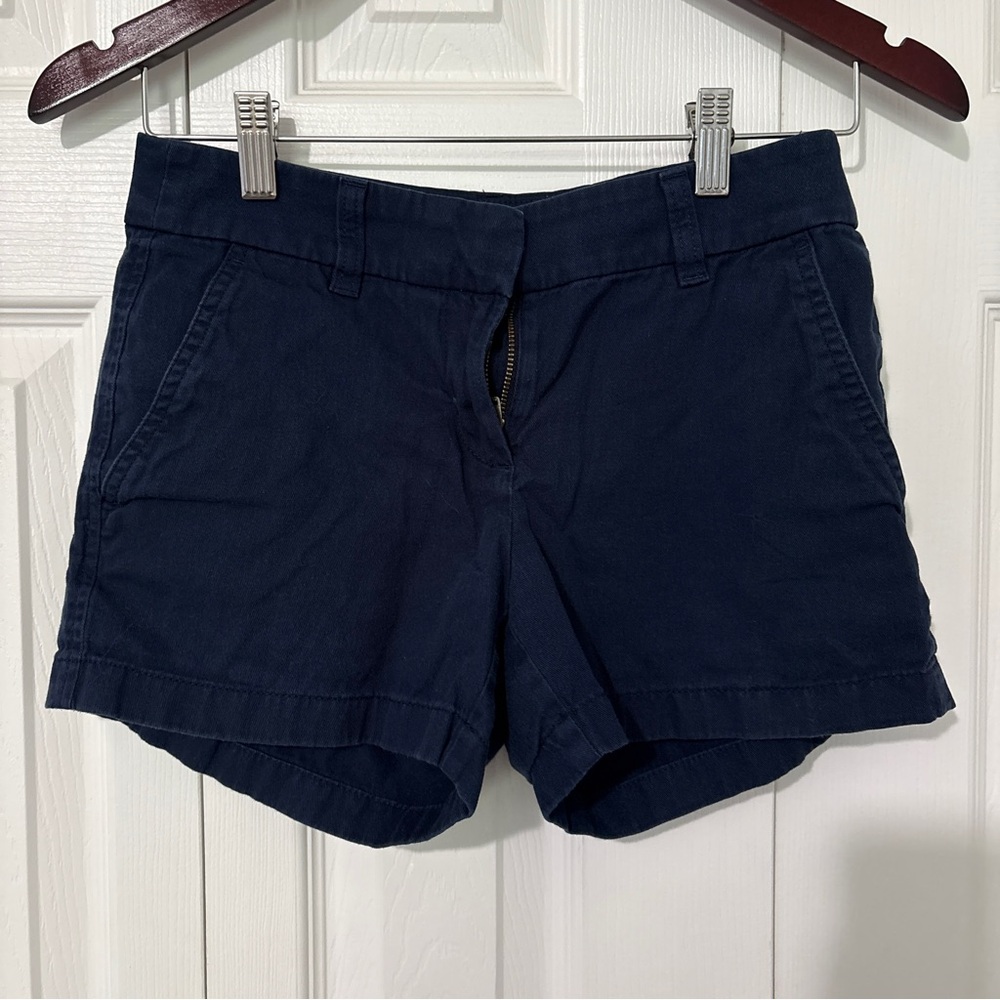 J. Crew Dark Blue Women's Chino Shorts
